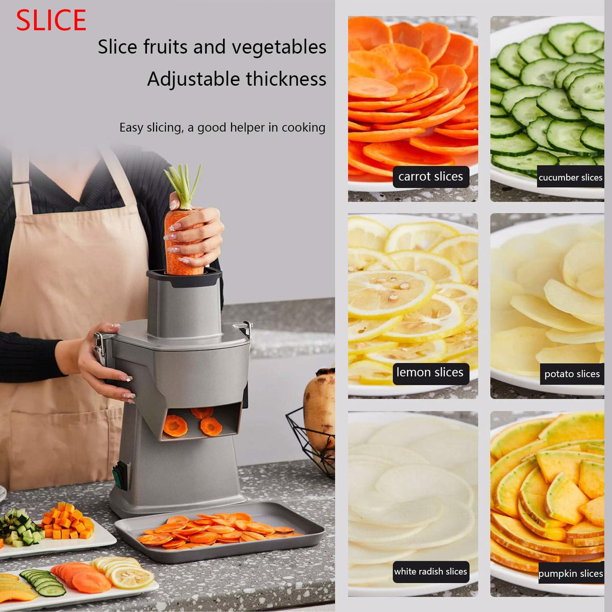 4 in 1 200W Electric Vegetable Slicer H14218