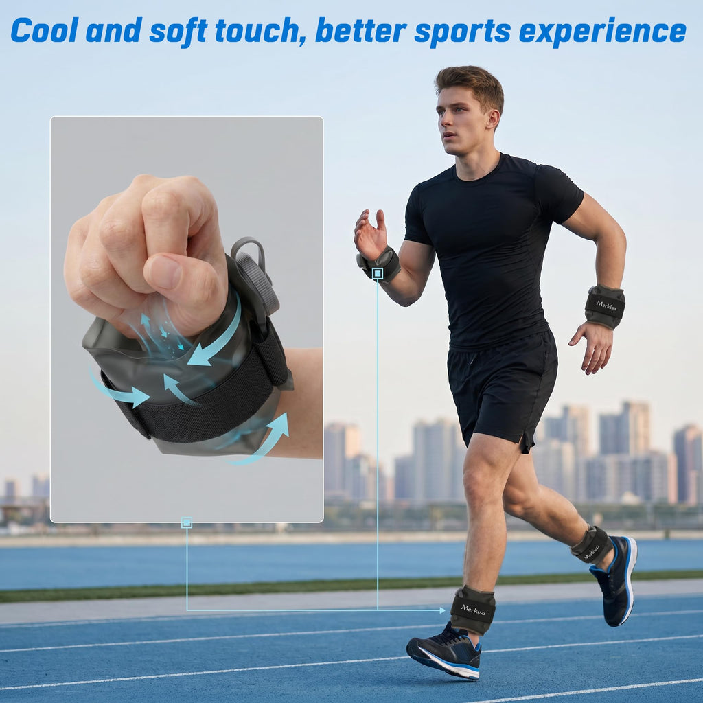 Adjustable Water-Fillable TPU Ankle and Wrist Weights Set C498371