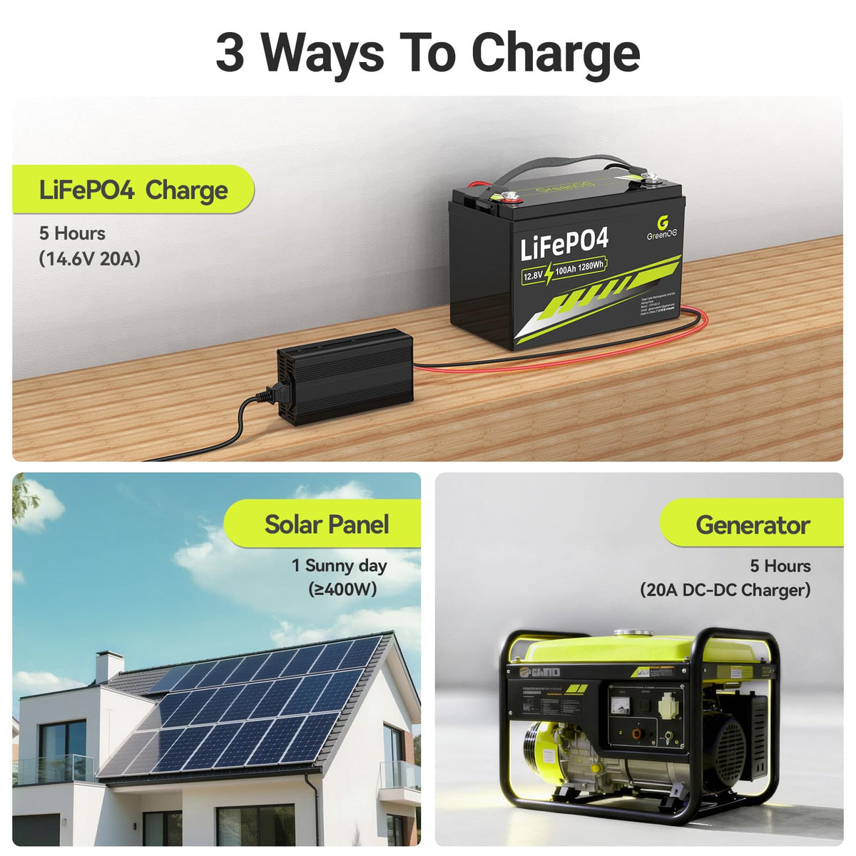 12V 100Ah LiFePO4 Deep Cycle Battery F22376