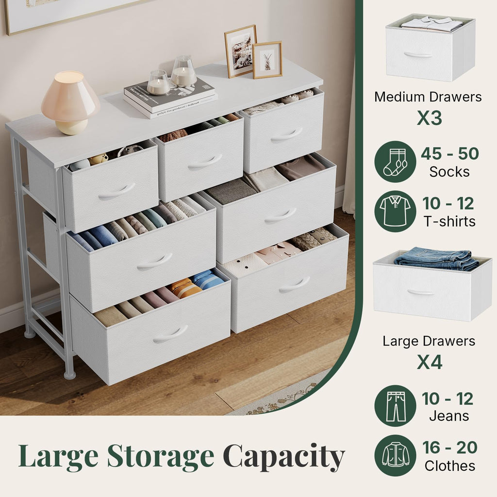 Fabric 7 Drawer Dresser U71271