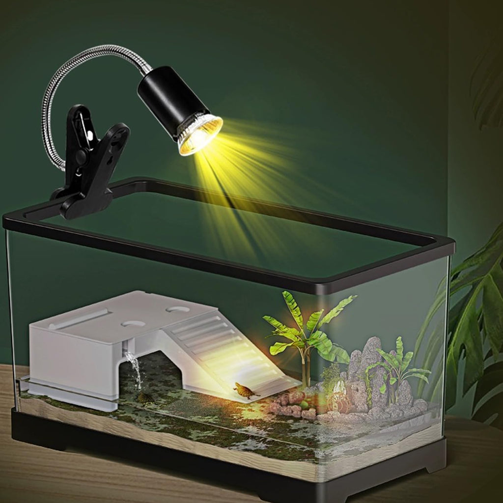 UVA UVB Reptile Heat Lamp with Two Heat Bulbs D871160