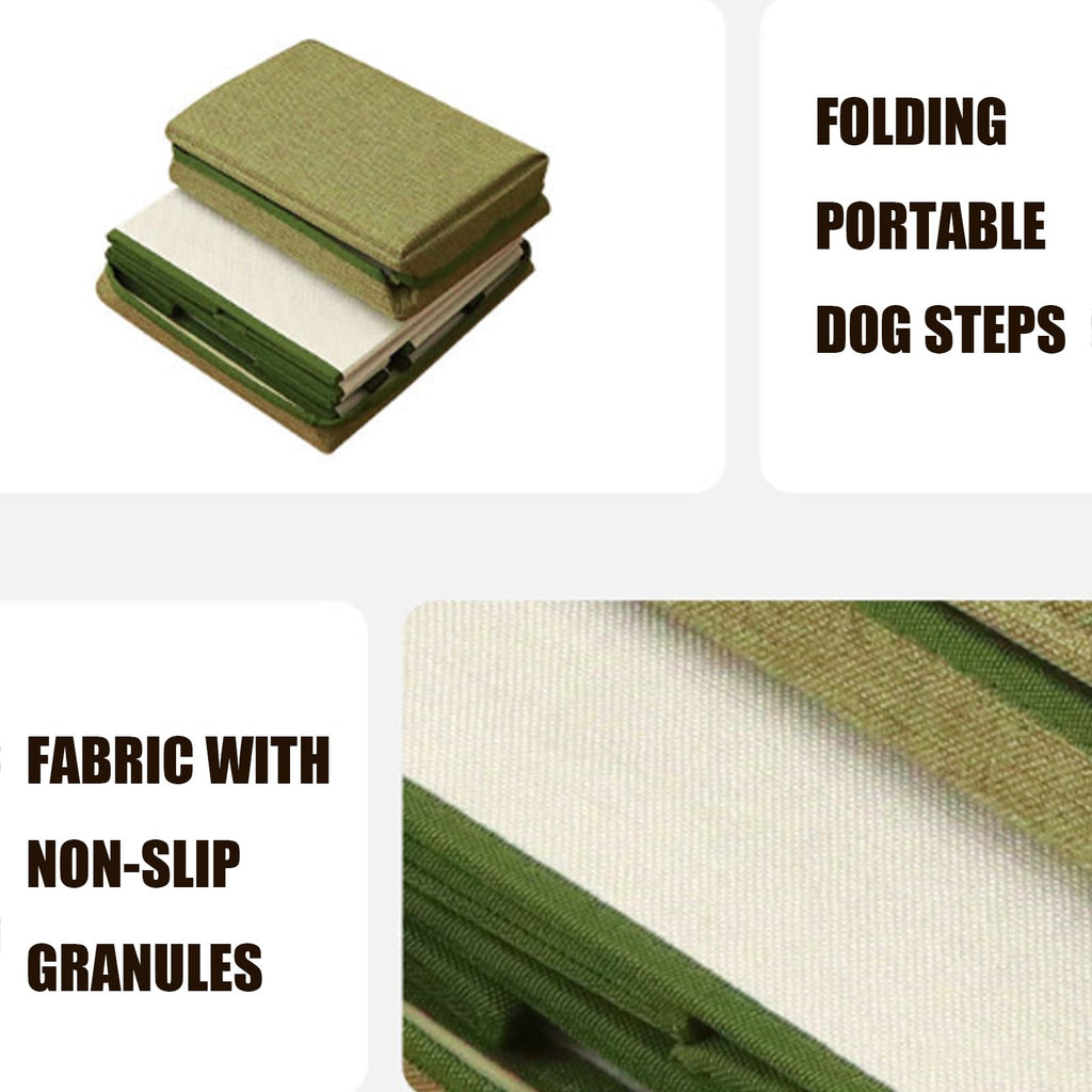 3 Step Foldable Non-Slip Dog Stairs with Storage J6916