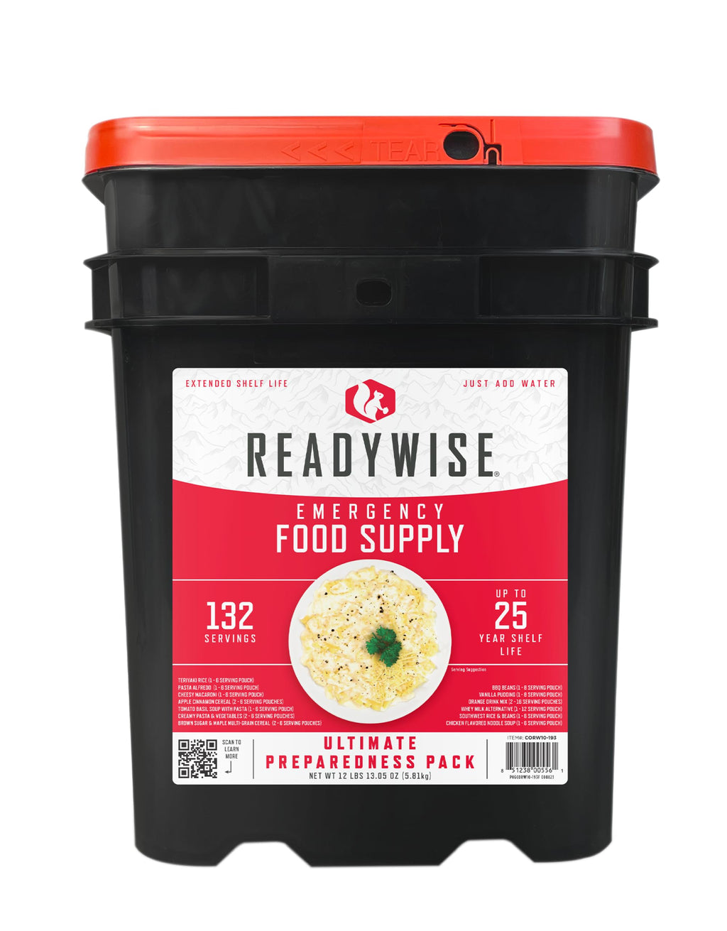 Emergency Food Supply Survival Bucket 132 Servings O605476