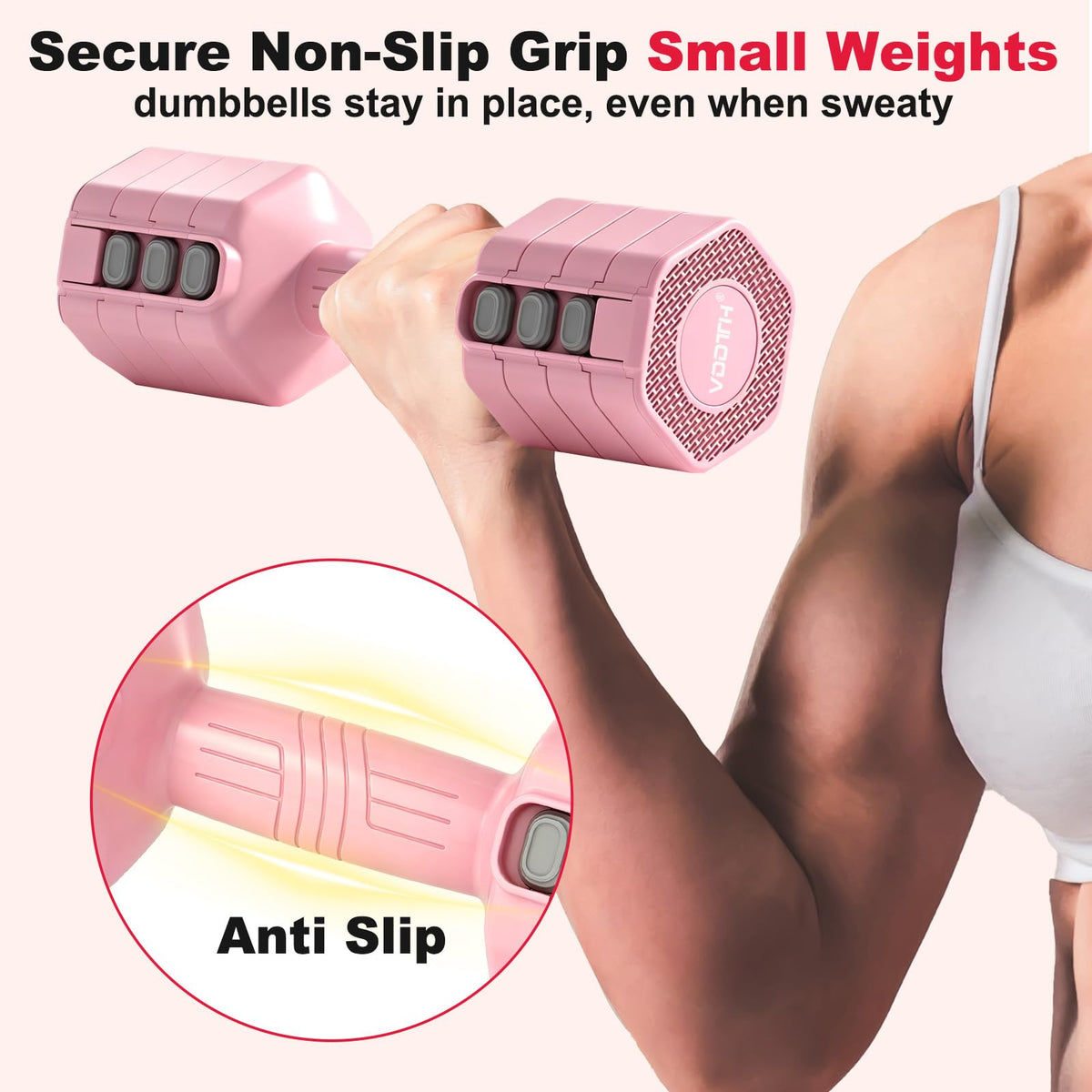 Adjustable Dumbbell Set 5/10 LB Pair M505