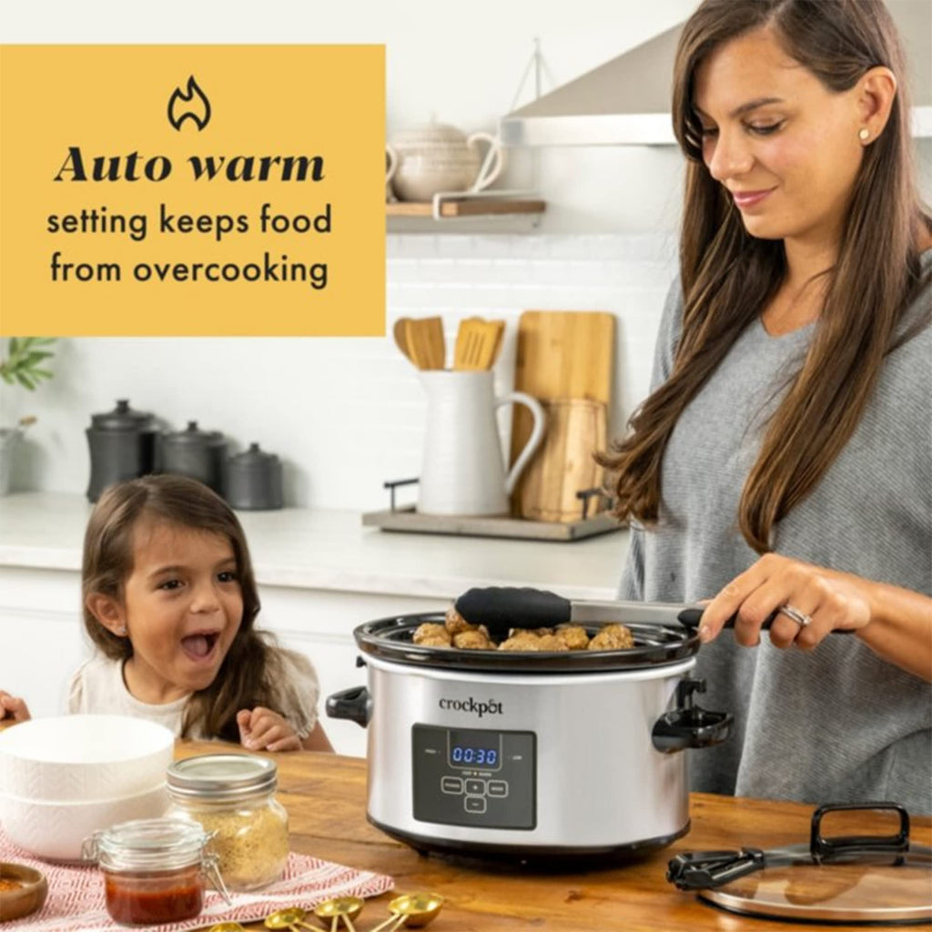 Programmable Slow Cooker, 4 Quart Oval Y971137