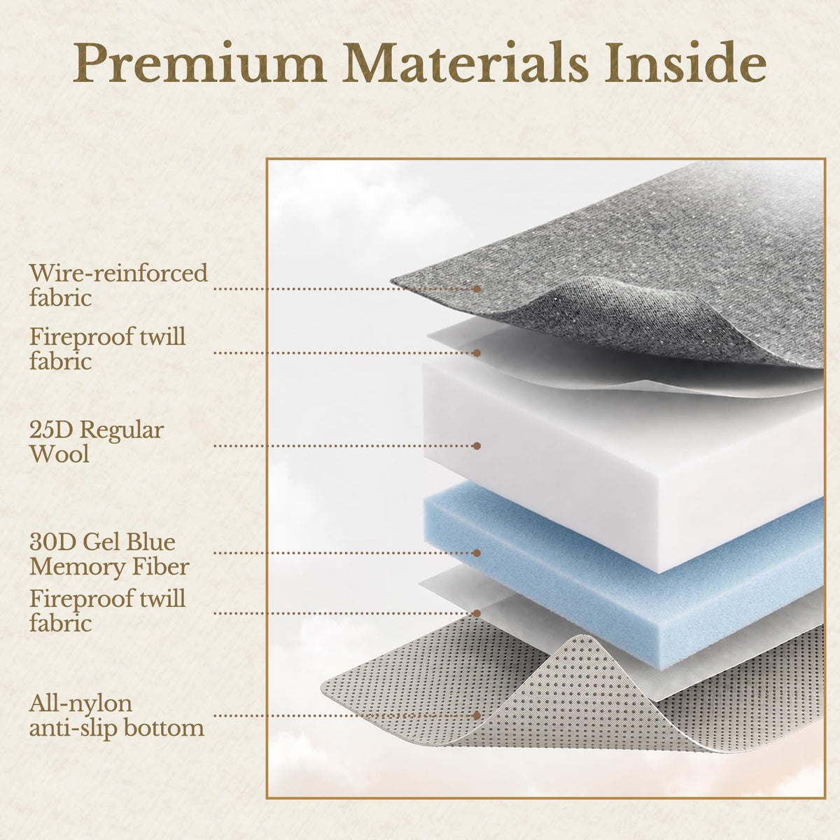 6 Inch Tri-Fold Memory Foam Mattress N87579