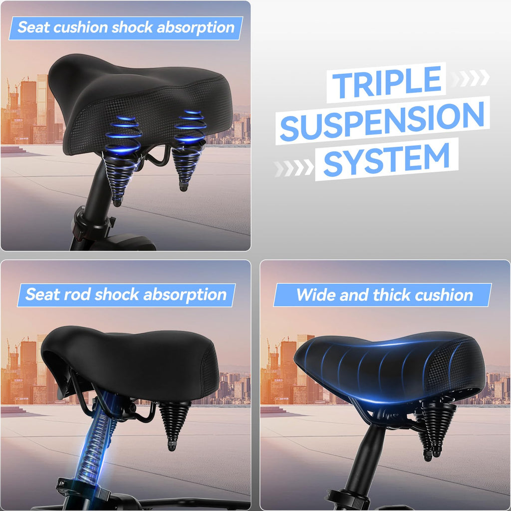 20'' Folding Electric Trike 750W 3-Wheel Bike with Removable Battery C20028