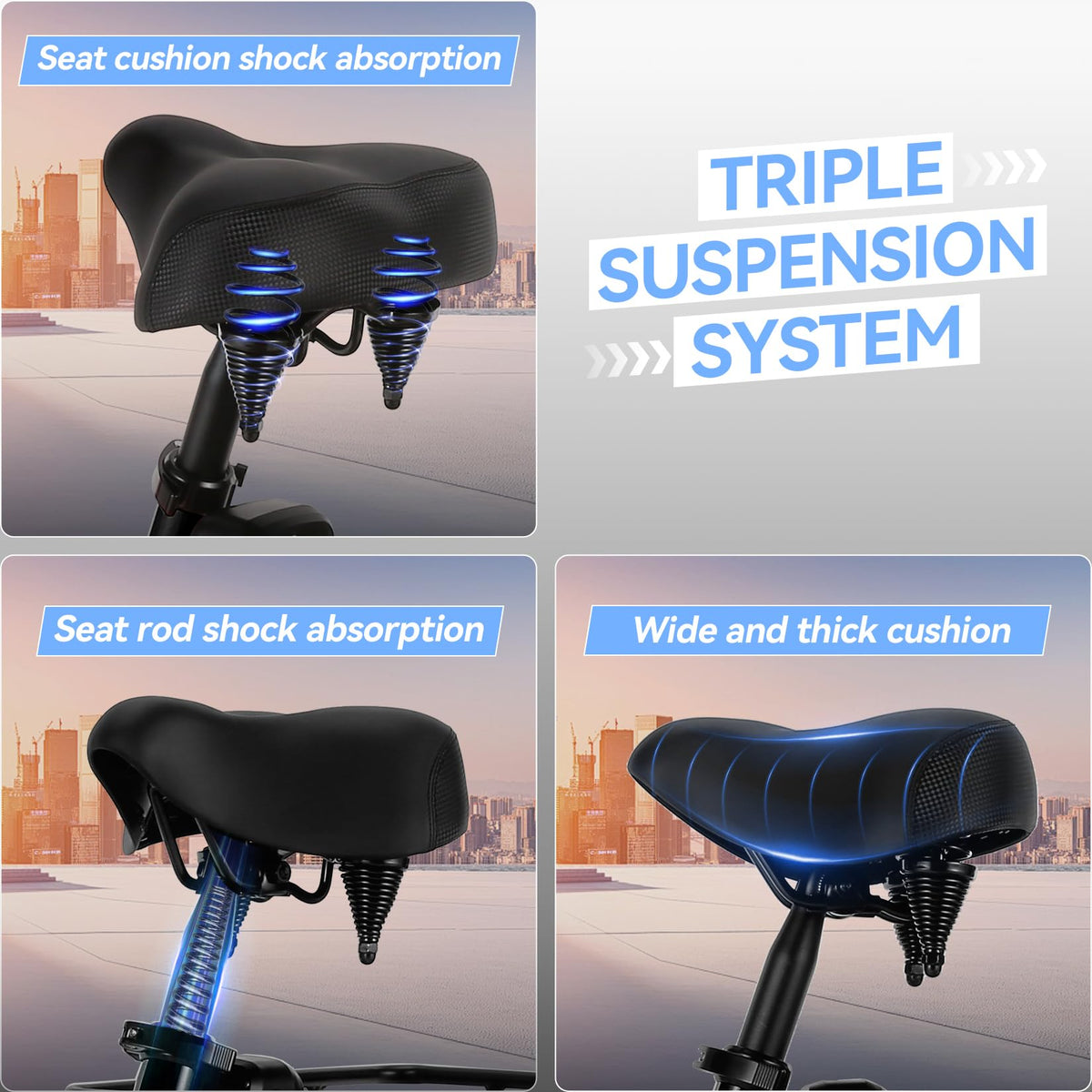 20'' Folding Electric Trike 750W 3-Wheel Bike with Removable Battery C20028