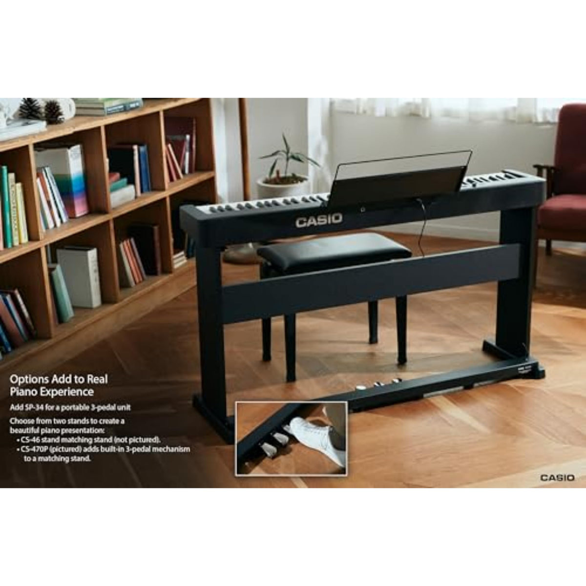 88-Key Weighted Digital Piano with Scaled Hammer Action Keyboard M4722