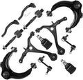 Front Upper and Lower Control Arms with Ball Joint, Outer Tie Rods Sway Bars Suspension Kit 12pc I386