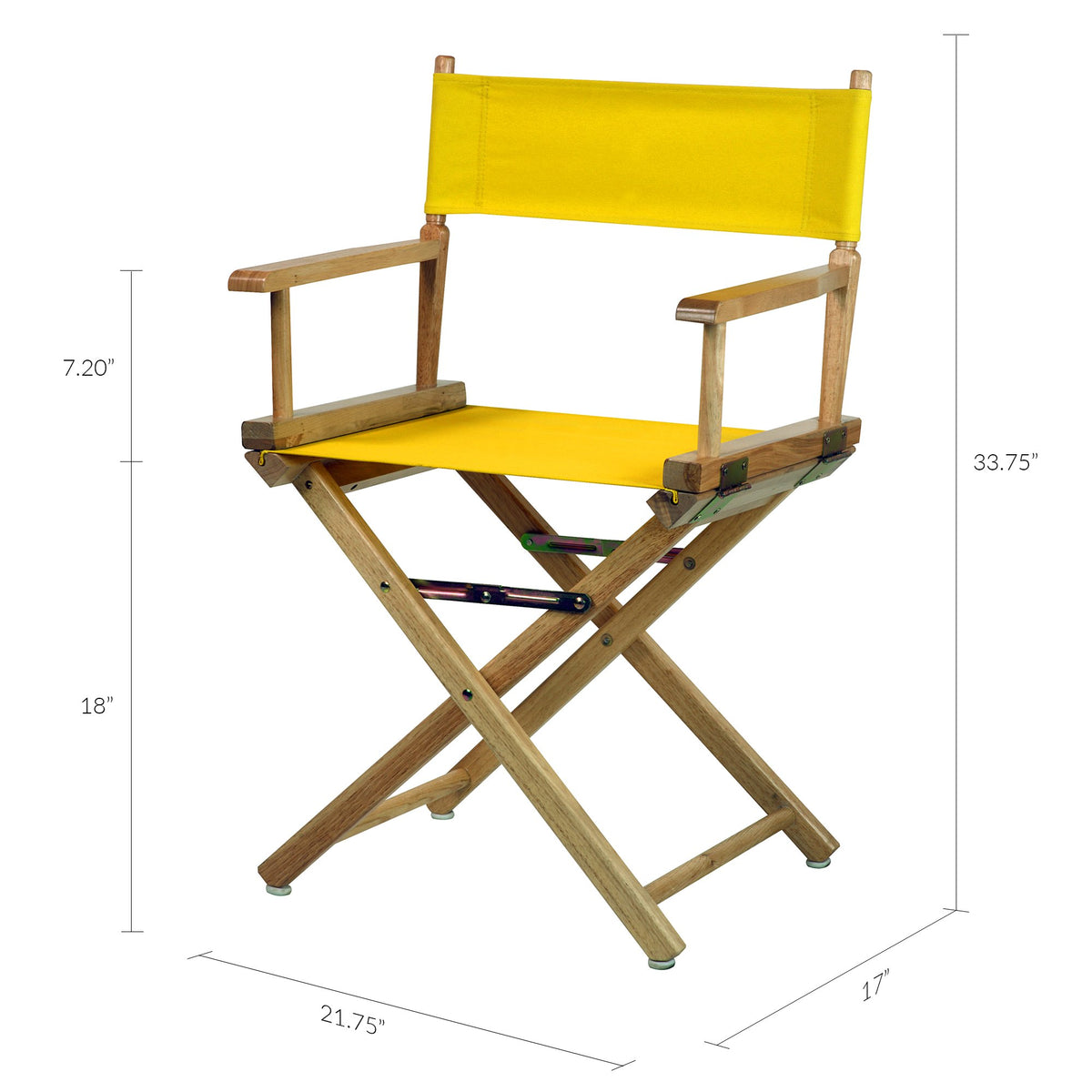 Director's Chair Natural Frame Gold Canvas T768