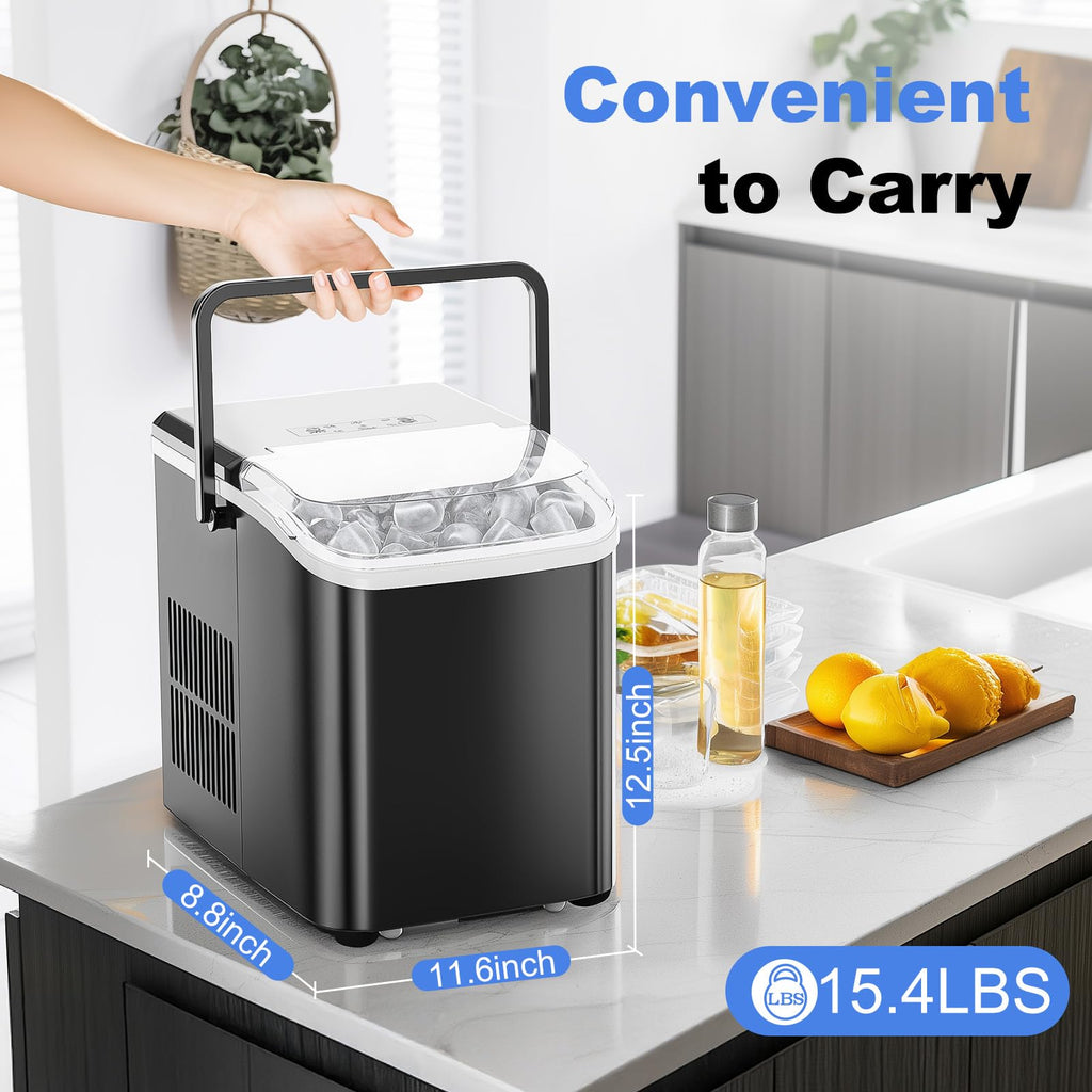 Portable Countertop Ice Maker Machine with Handle K33560