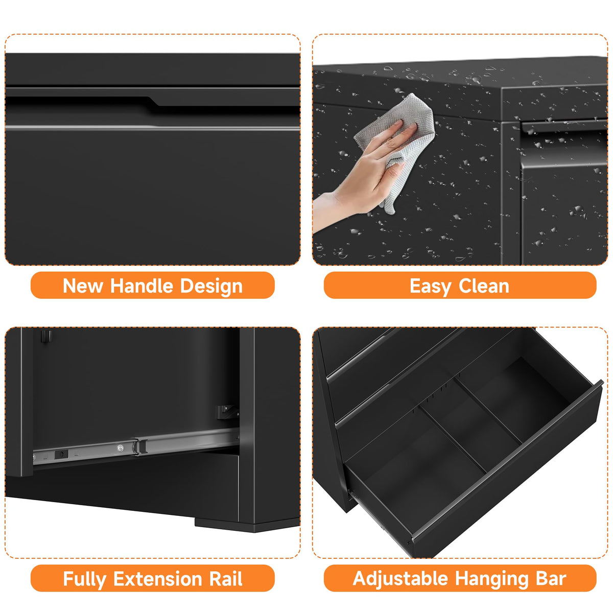 Metal File Cabinet with Lock, 2 Drawer R841