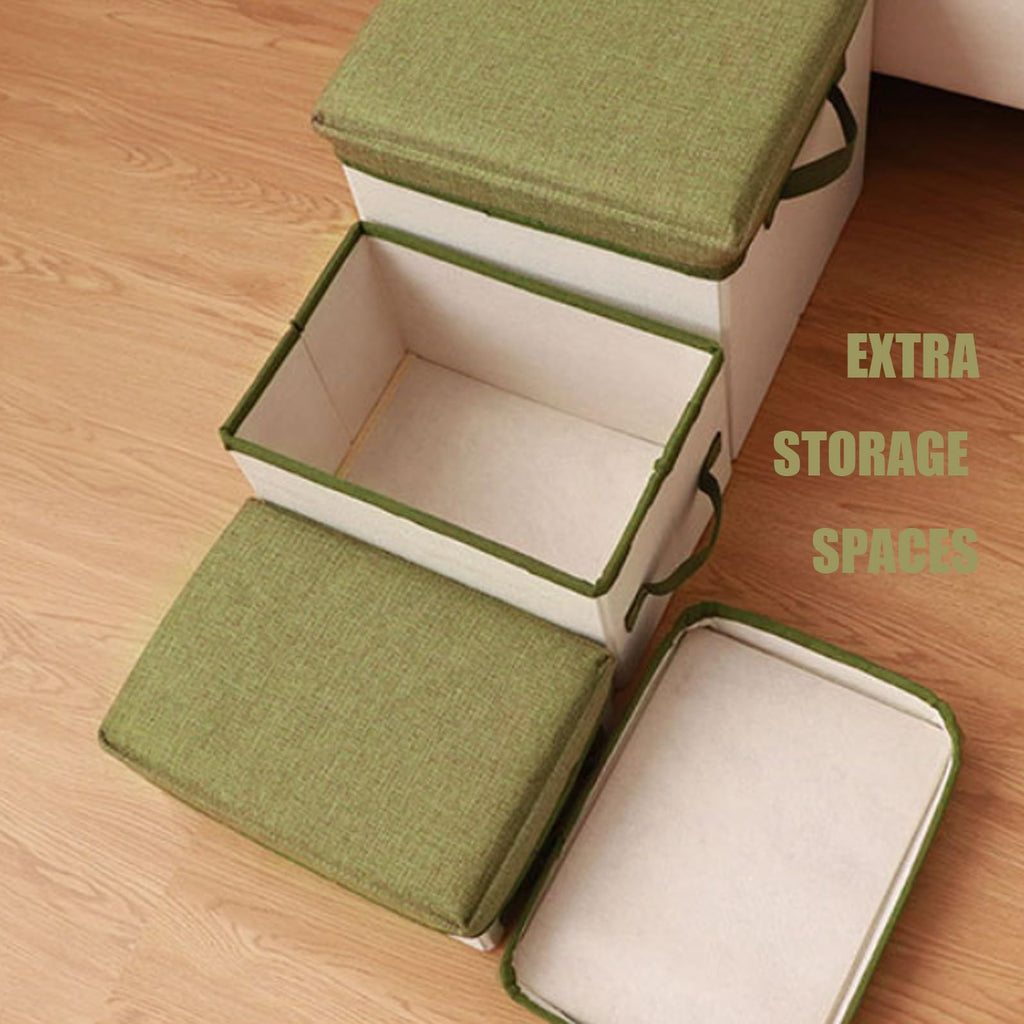 3 Step Foldable Non-Slip Dog Stairs with Storage J6916