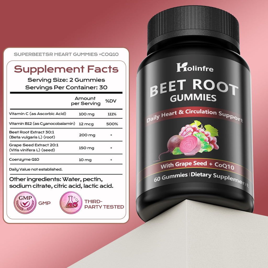 Beet Root Gummies with Grape Seed & CoQ10 Y976712