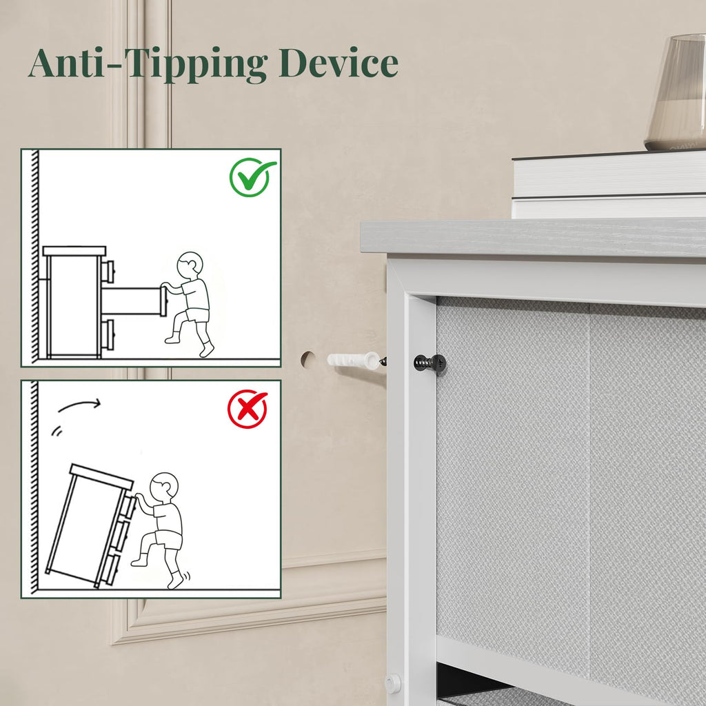 Fabric 7 Drawer Dresser U71271