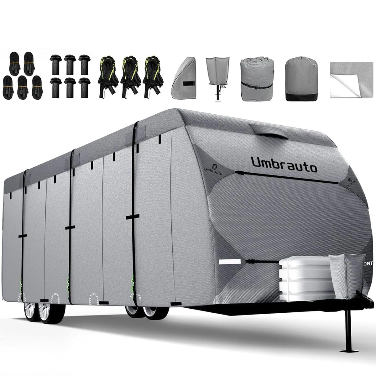 7 Layers Waterproof 14-16ft Travel Trailer RV Cover W3035