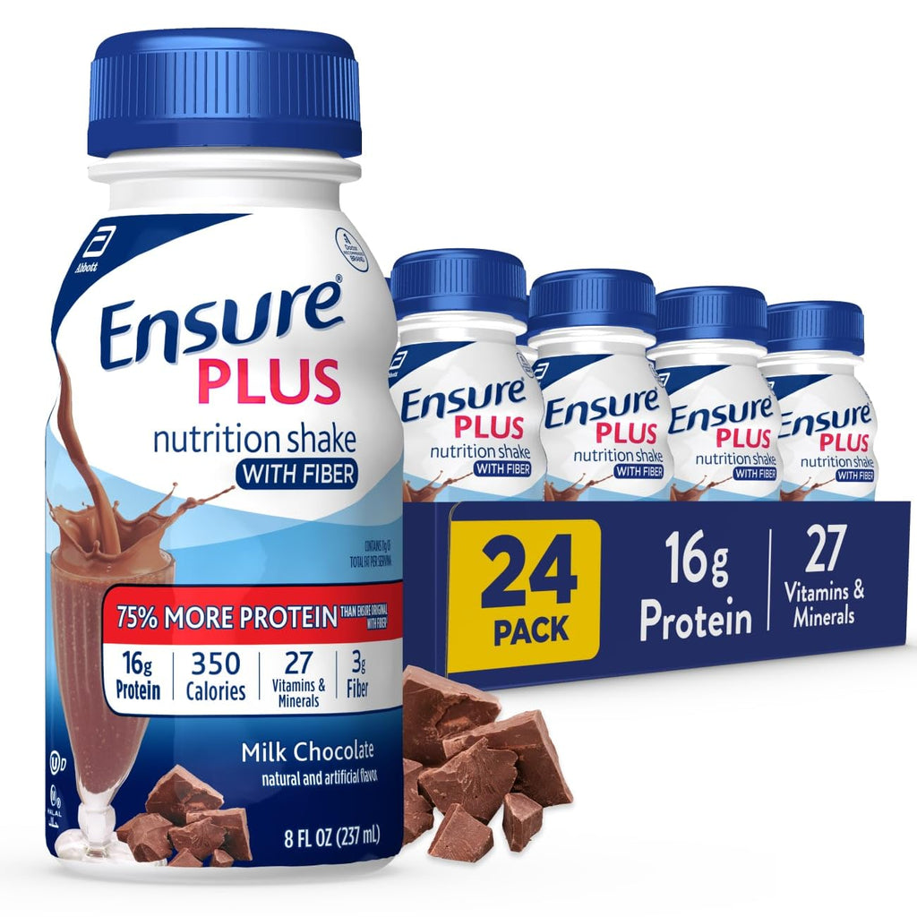 Milk Chocolate Nutrition Shake With Fiber, 24 Pack Y11583
