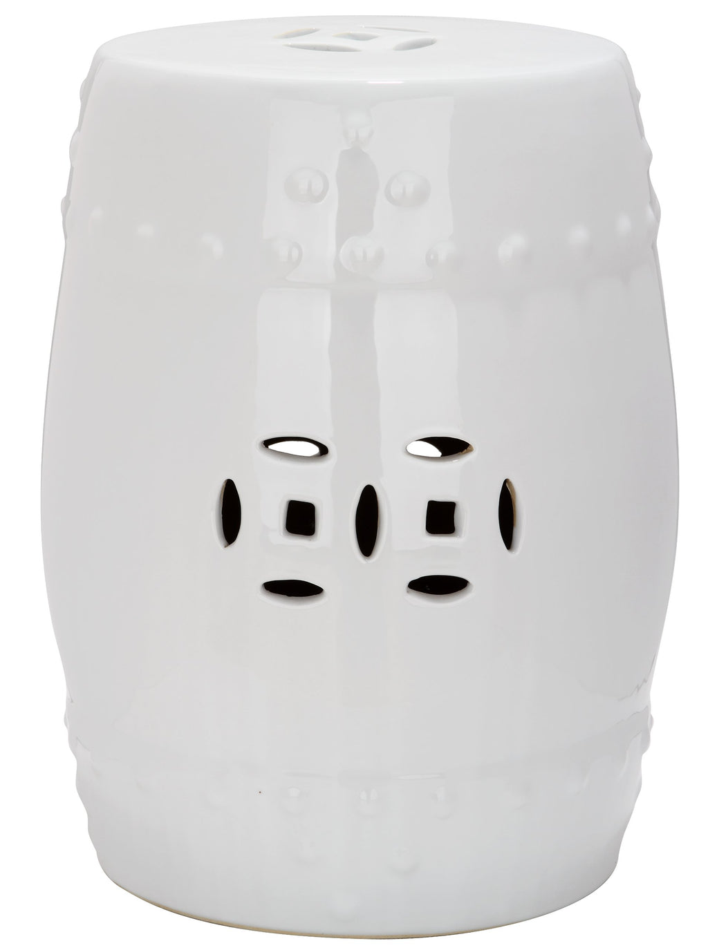 White Ceramic Garden Stool M681039