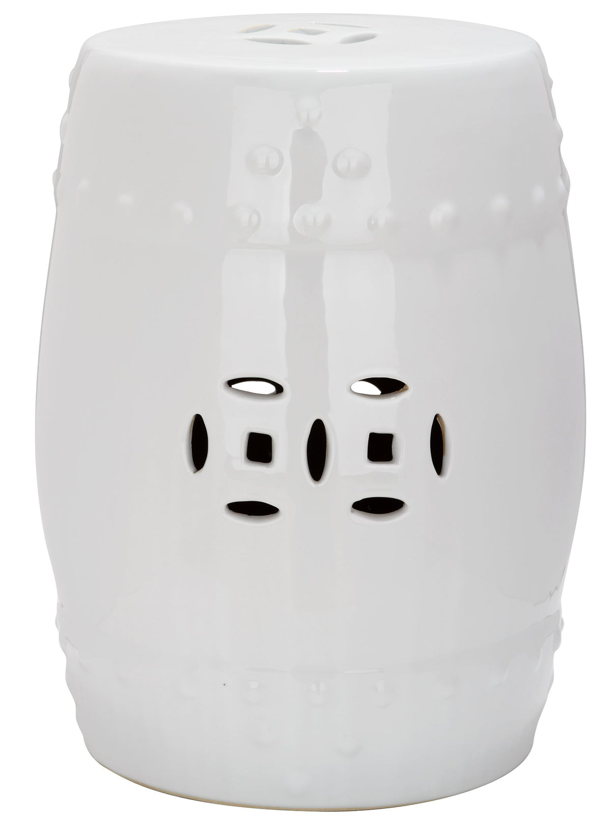 White Ceramic Garden Stool M681039
