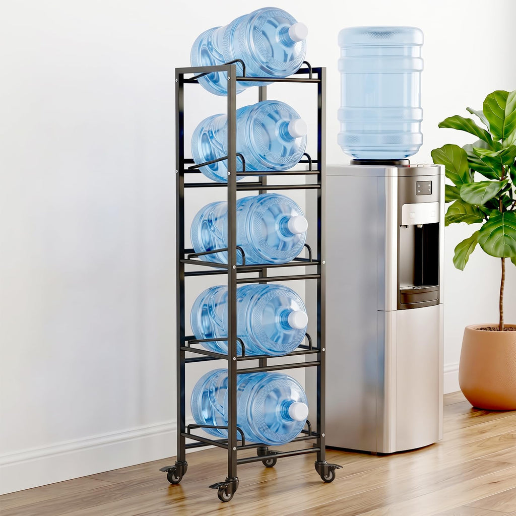 5 Gallon Water Jug Holder with 4 Locking Casters E63352