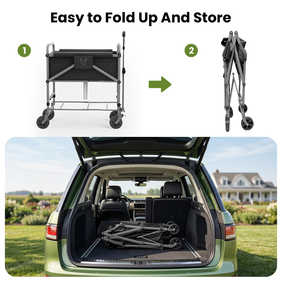 Foldable Dog Bath Cart with Brake R9678
