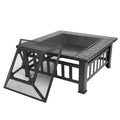 32 Inch Black Metal Wood Burning Fire Pit R71039