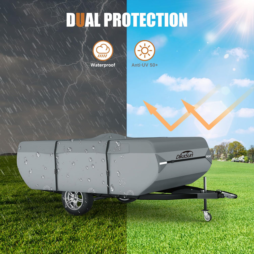 12'-14' Waterproof Pop-up Camper Cover D896571