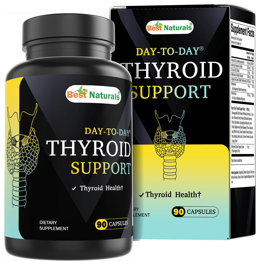 90 Vegetable Capsules Thyroid Support Supplement Y112