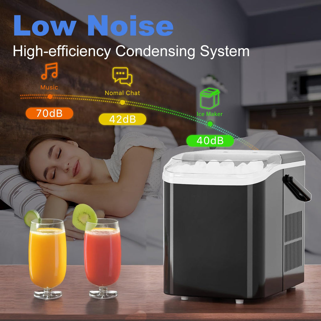 Portable Countertop Ice Maker Machine with Handle K33560