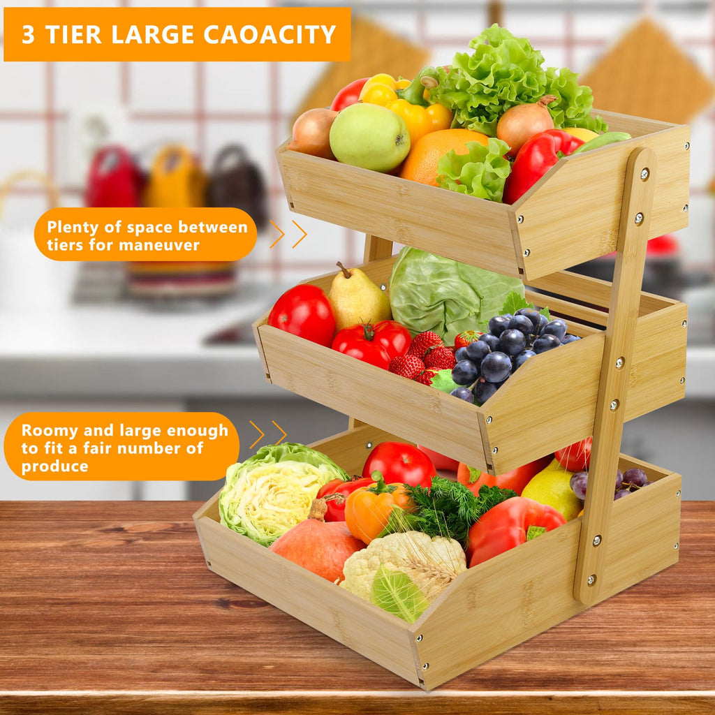 3 Tier Bamboo Fruit Basket O478433