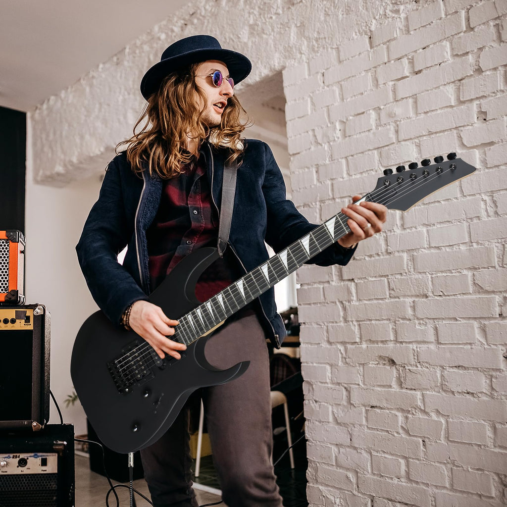 39" Matte Black Electric Guitar with 20Watt Amp B2368