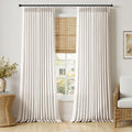 120 Inches Long 2 Panels Linen Curtains B161