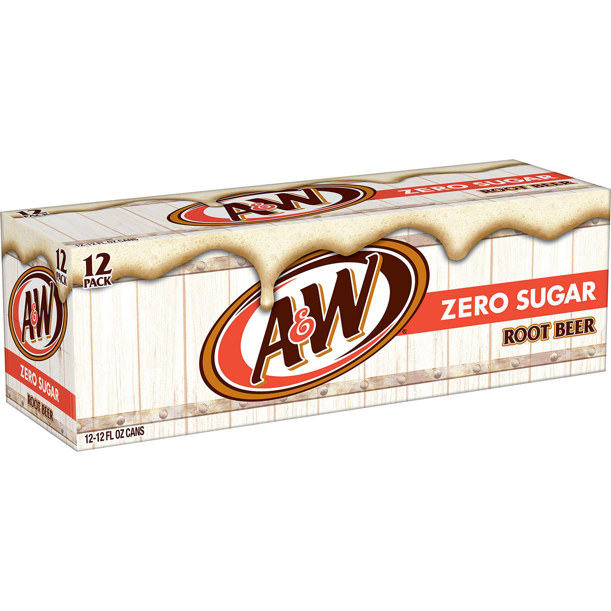 Zero Sugar Root Beer Soda, 12 fl oz cans, 12 pack Z630225