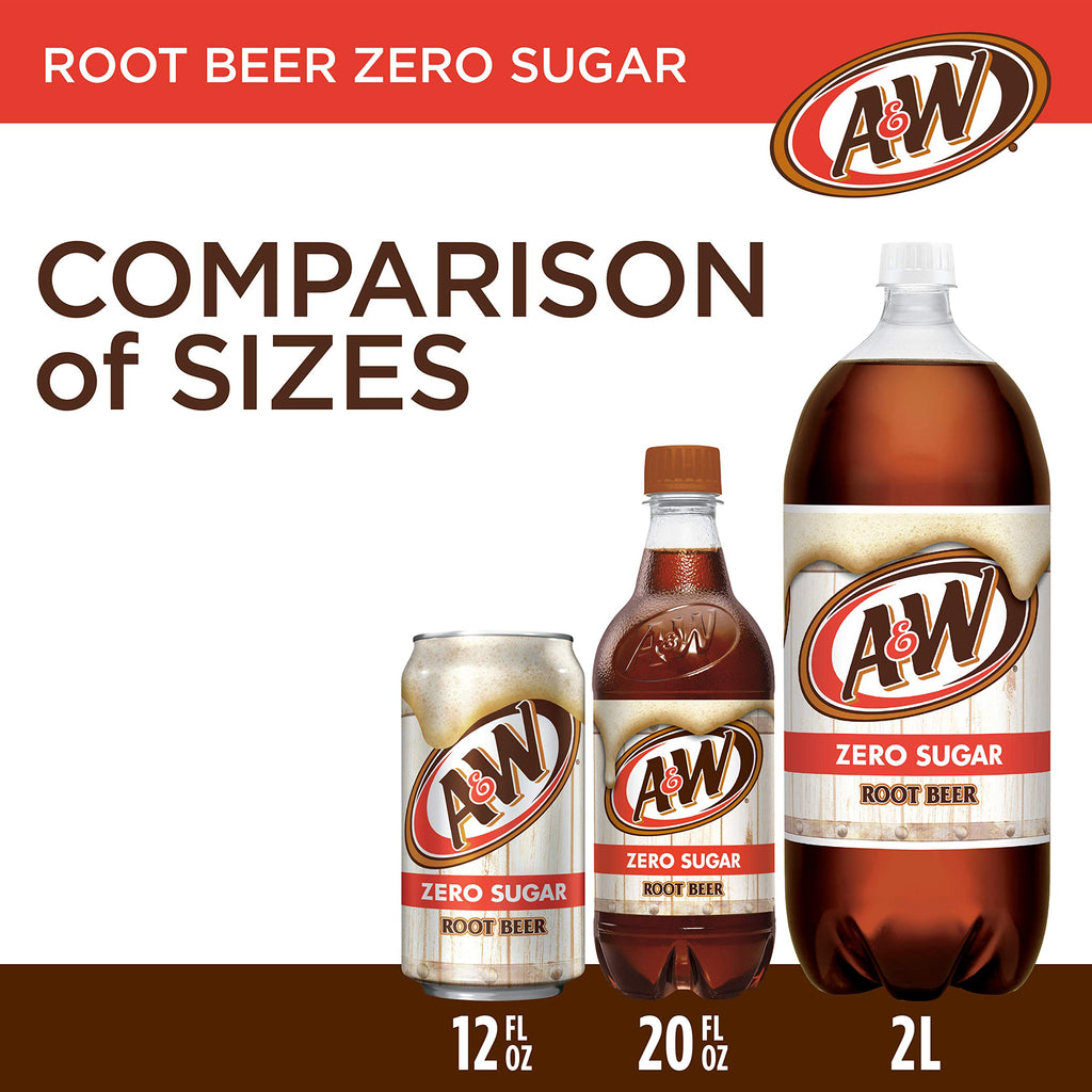 Zero Sugar Root Beer Soda, 12 fl oz cans, 12 pack Z630225