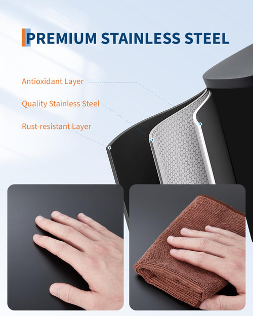 13.2 gal Slim Step Trash Can R645
