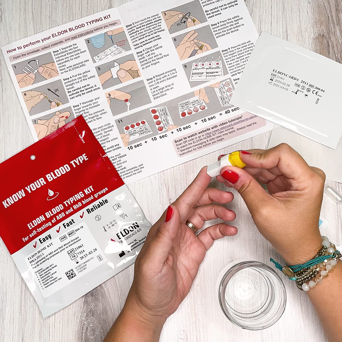 Home Blood Typing Kit 7 Kits A104