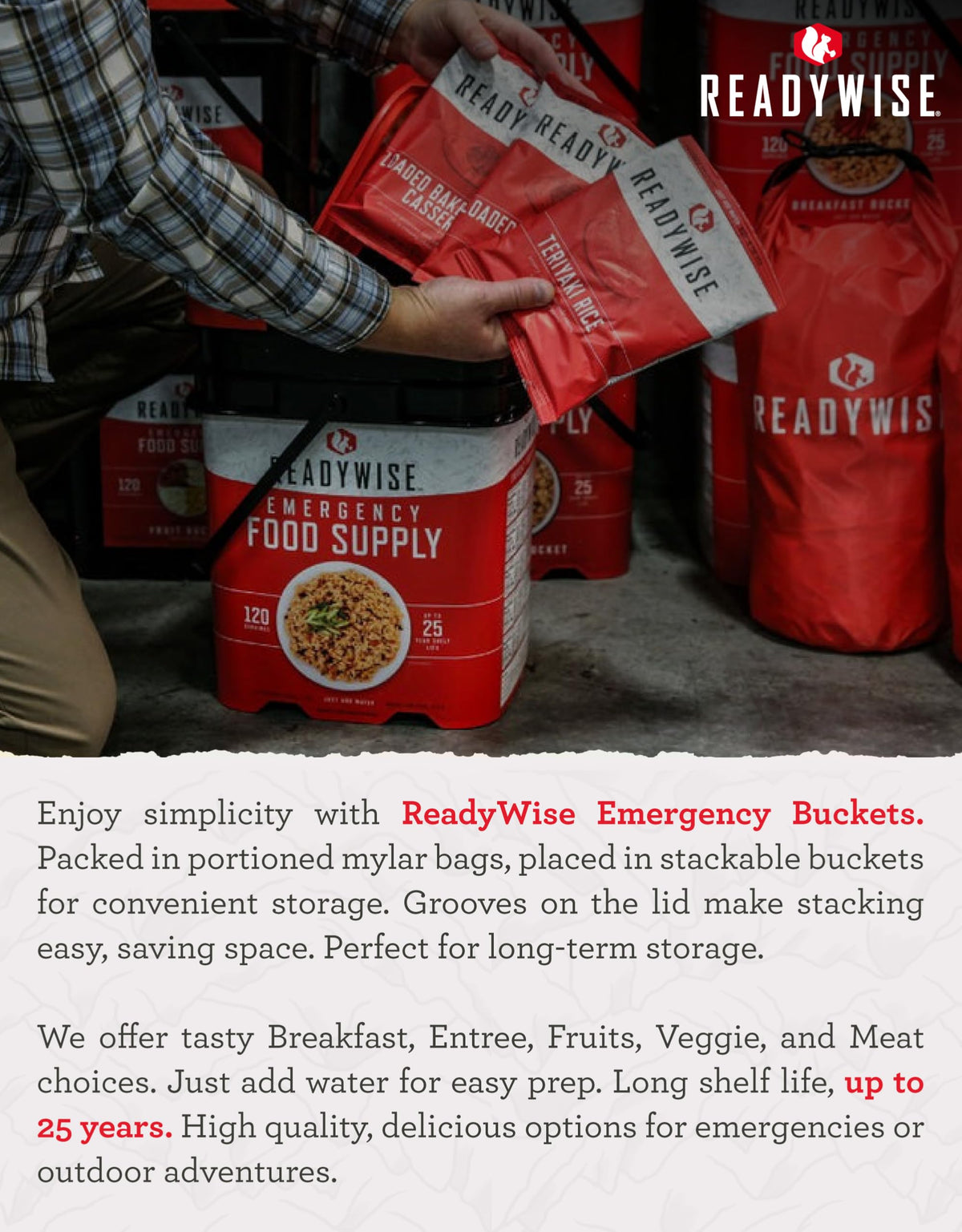 Emergency Food Supply Survival Bucket 132 Servings O605476
