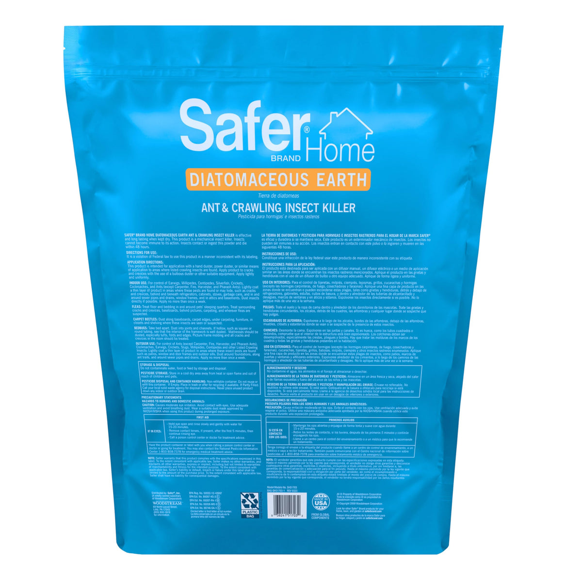 4 lb Diatomaceous Earth Crawling Insect Killer S858692