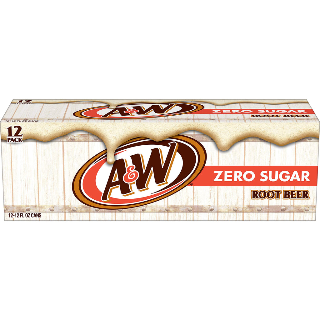 Zero Sugar Root Beer Soda, 12 fl oz cans, 12 pack Z630225