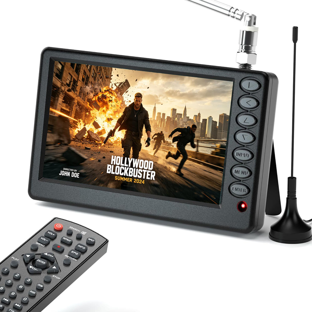 5 Inch Portable Mini TV with Remote Q134