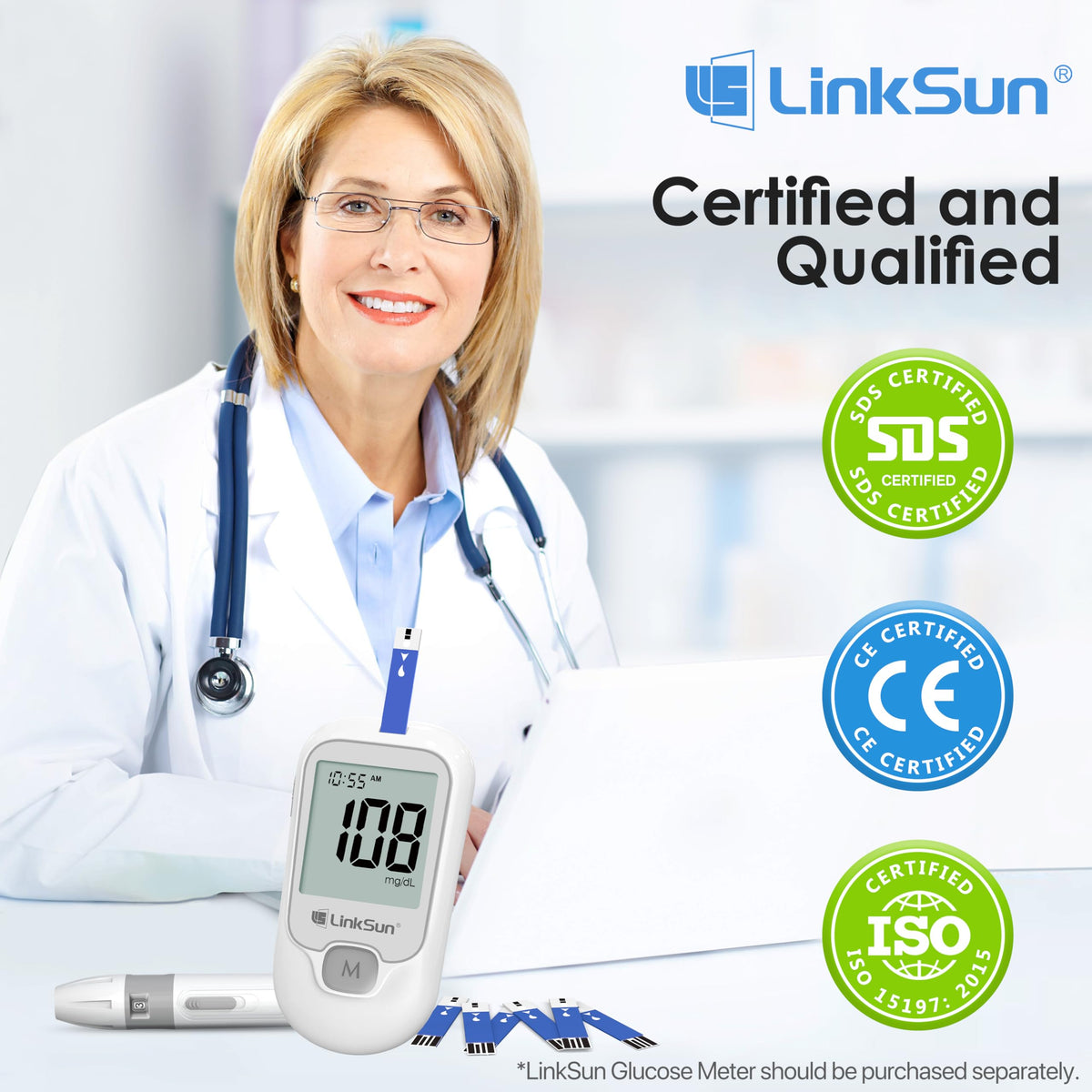 Blood Glucose Test Strips 100 M539
