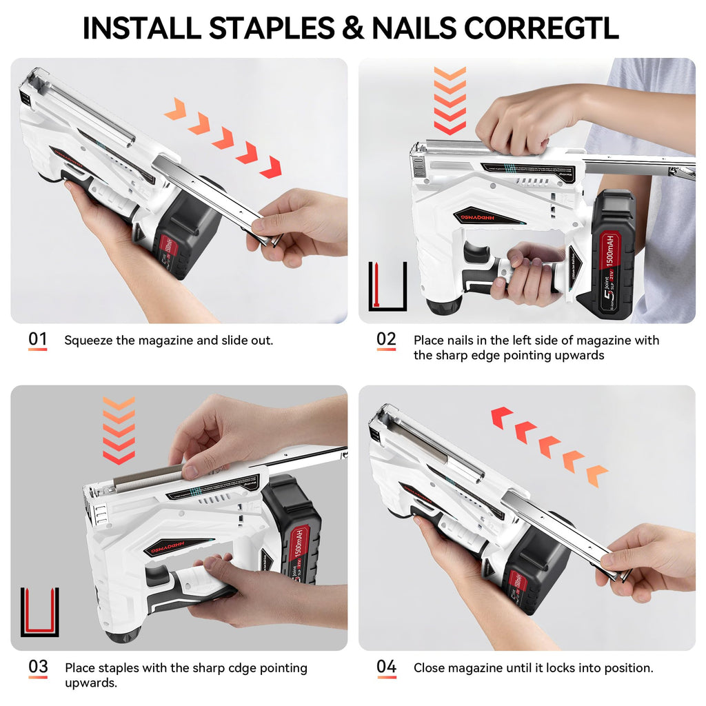 Cordless Brad Nailer Stapler with Battery Y1353