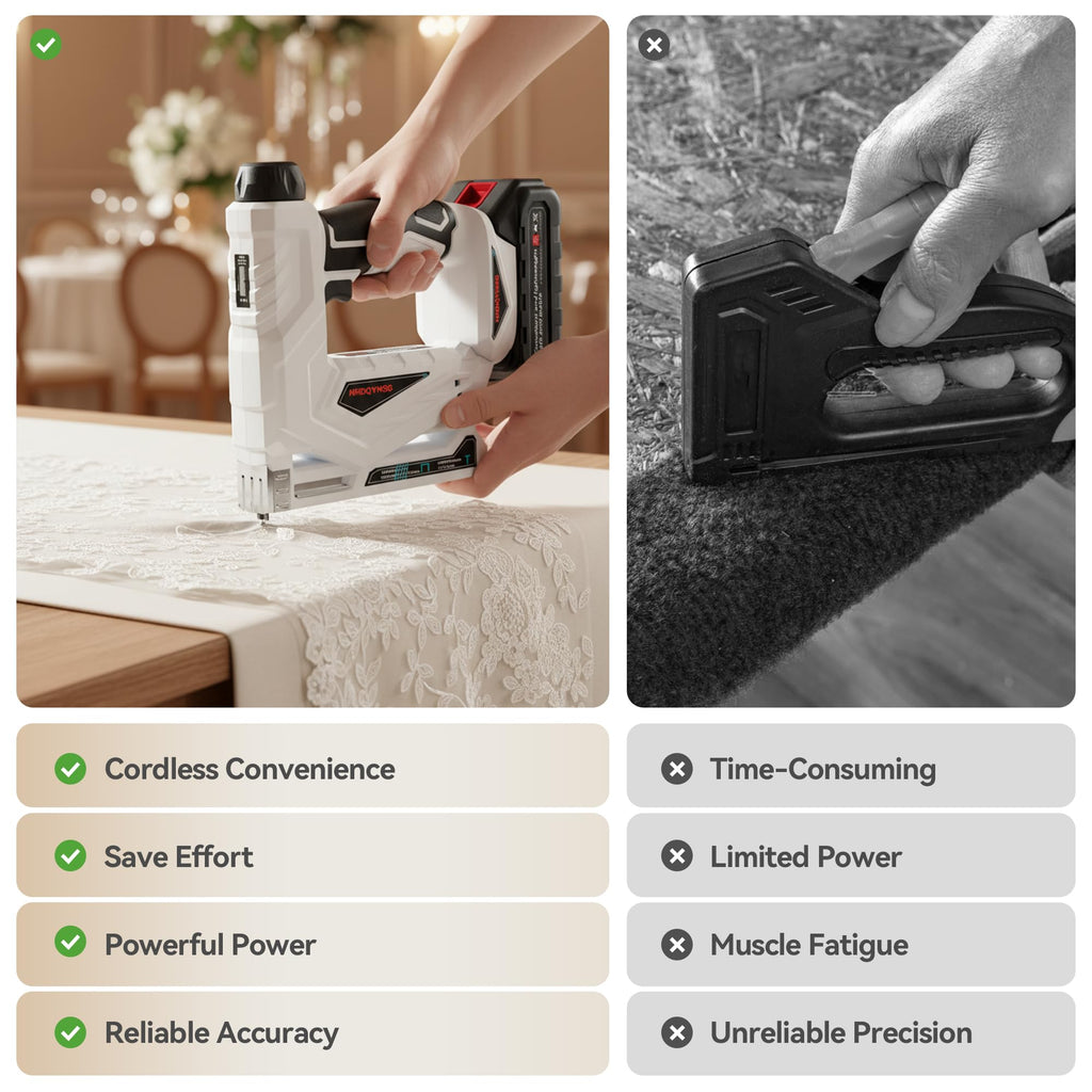Cordless Brad Nailer Stapler with Battery Y1353