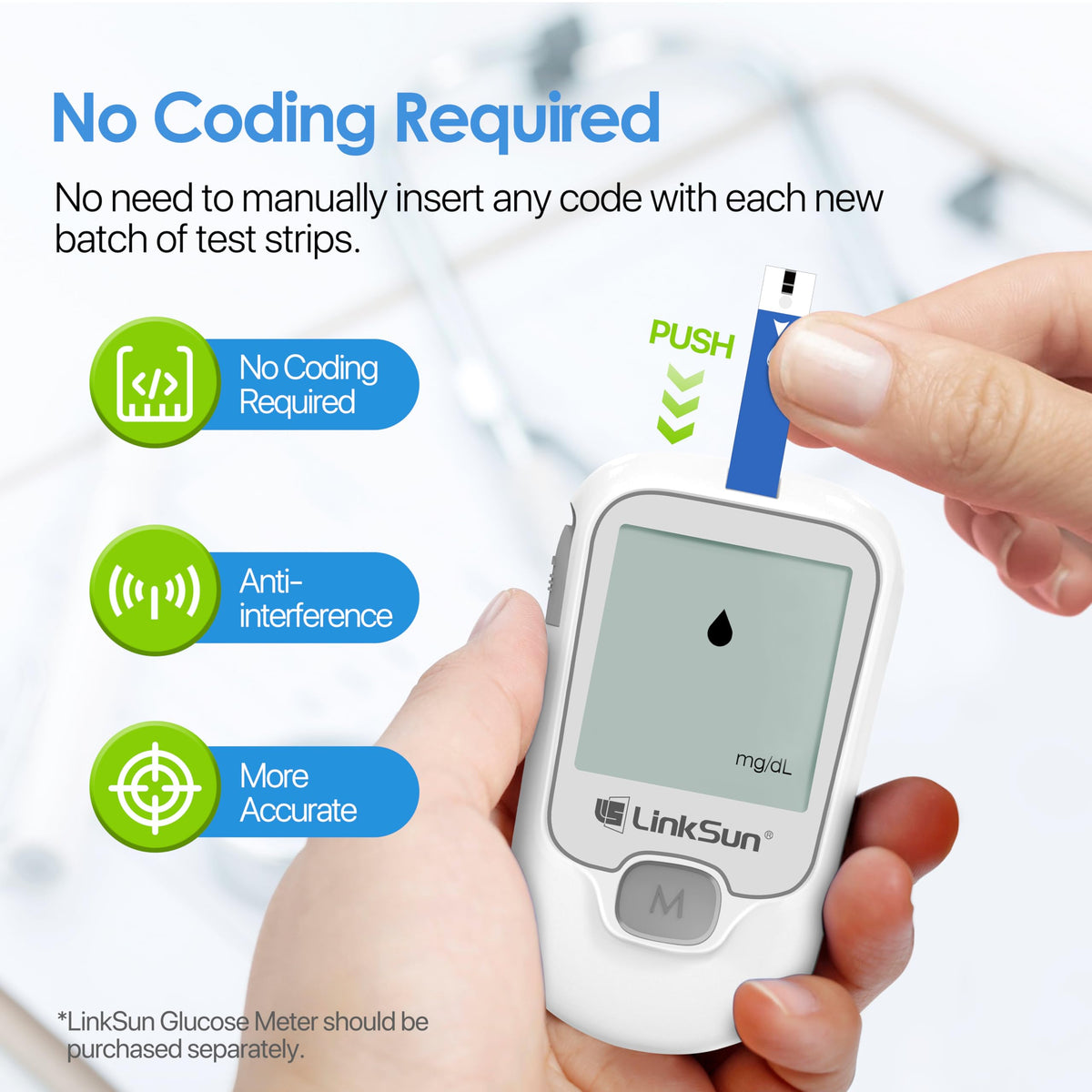Blood Glucose Test Strips 100 M539