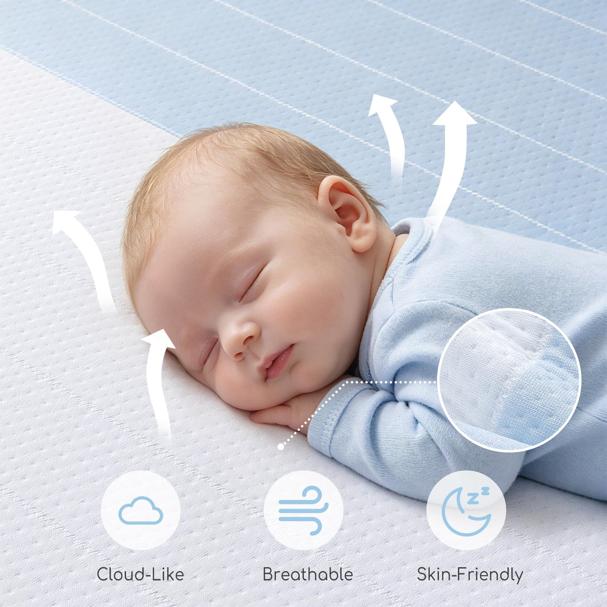 Dual Sided Memory Foam Crib Mattress X311