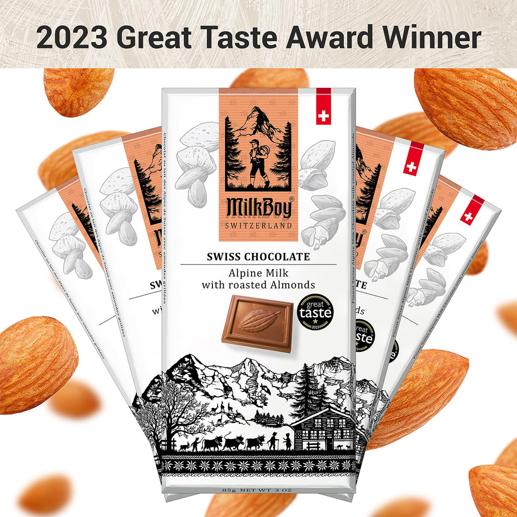 Milk Chocolate Bar with Almonds 3 oz 2 Pack R12472