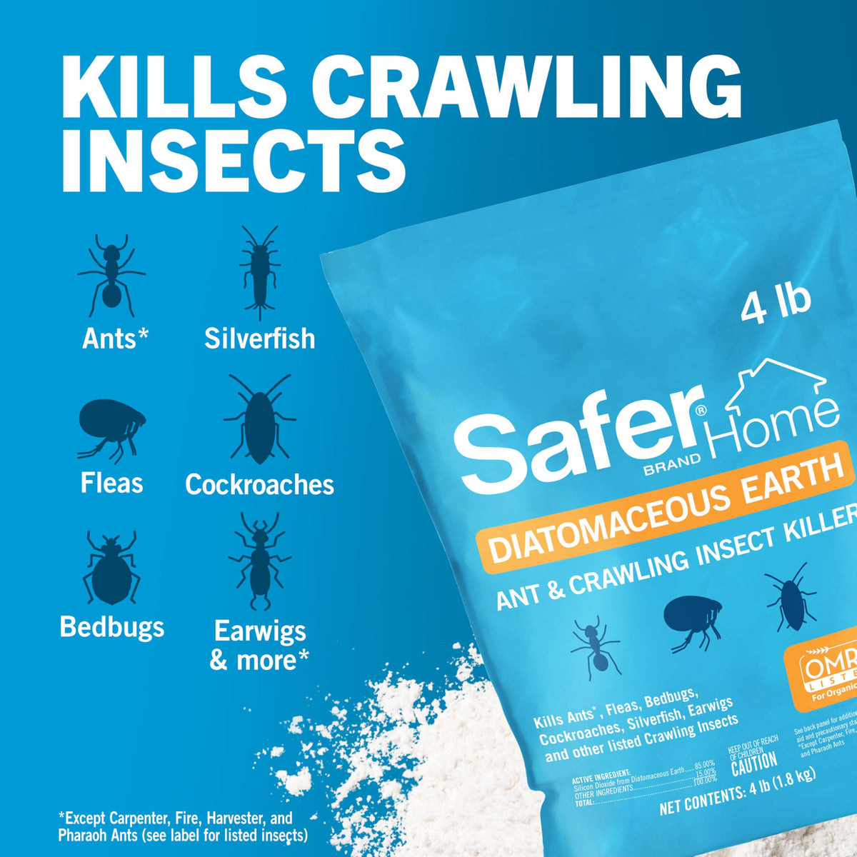 4 lb Diatomaceous Earth Crawling Insect Killer S858692