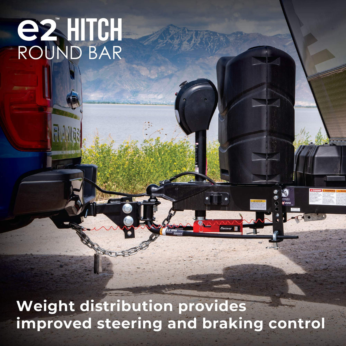 2-Point Sway Control Round Bar Hitch, 8,000 Lbs Trailer Weight Rating K310318