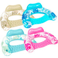 Inflatable Pool Chairs with Cup Holders, 4 Pack M8274